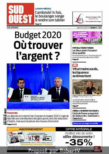 Sud Ouest Sud-Gironde - Mardi 15 Octobre 2019