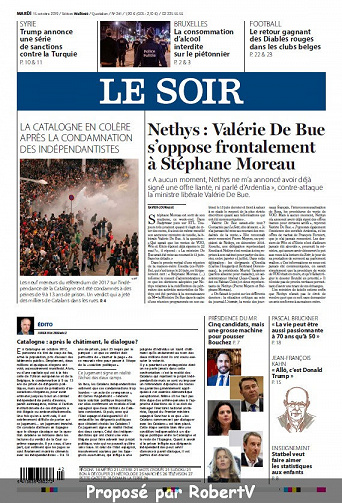 Le Soir - Mardi 15 Octobre 2019
