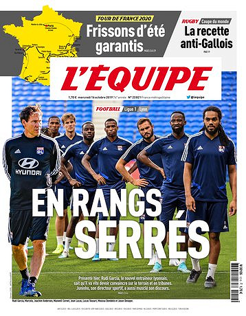 L’equipe du Mercredi 16 Octobre 2019