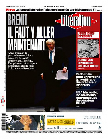 Liberation du Jeudi 17 Octobre 2019