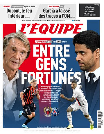 L’equipe du Vendredi 18 Octobre 2019