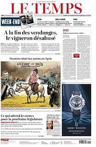 Le Temps du Samedi 19 et Dimanche 20 Octobre 2019