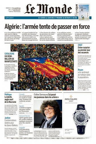 Le Monde du Dimanche 20 et Lundi 21 Octobre 2019