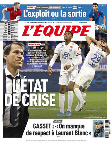 L’equipe du Dimanche 20 Octobre 2019
