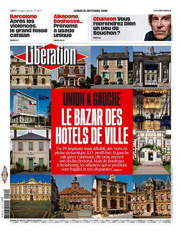 Liberation du Lundi 21 Octobre 2019