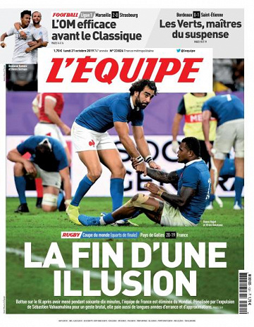 L’equipe du Lundi 21 Octobre 2019