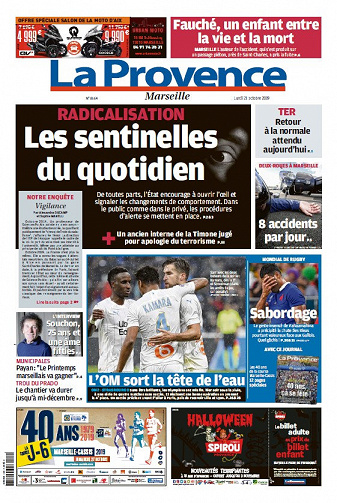 La Provence Marseille - Lundi 21 Octobre 2019