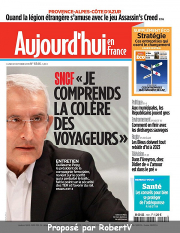 Aujourd’hui en France - Lundi 21 Octobre 2019