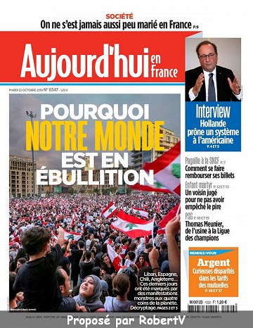 Aujourd’hui en France - Mardi 22 Octobre 2019