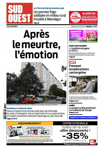 Sud Ouest Sud-Gironde - Mercredi 23 Octobre 2019