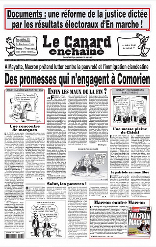 Le Canard enchaîné N°5163 - Mercredi 23 Octobre 2019
