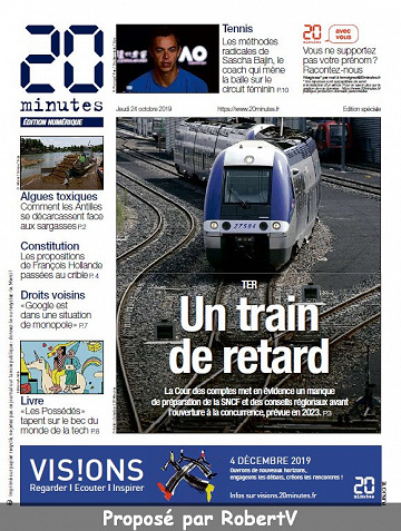 20 minutes - Jeudi 24 Octobre 2019