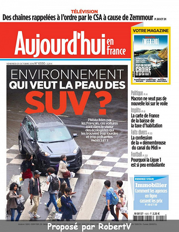 Aujourd’hui en France - Vendredi 25 Octobre 2019