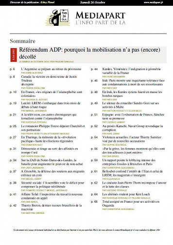 Mediapart - Samedi 26 Octobre 2019