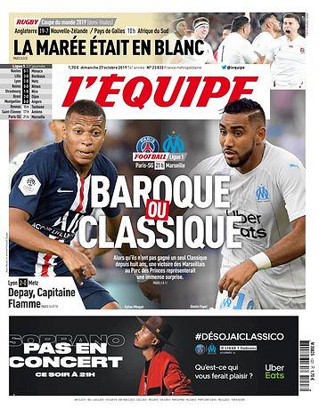 L’equipe du Dimanche 27 Octobre 2019