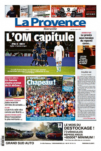 La Provence Marseille - Lundi 28 Octobre 2019