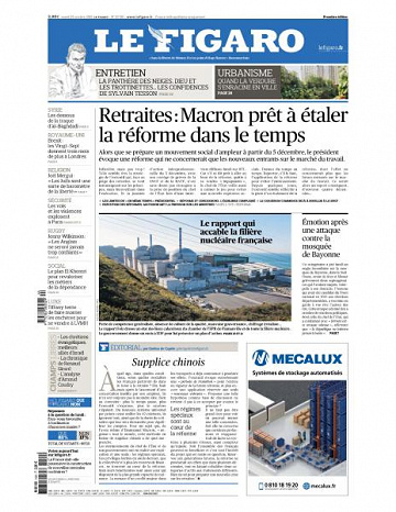 Le Figaro du Mardi 29 Octobre 2019