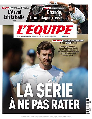 L’equipe du Mercredi 30 Octobre 2019