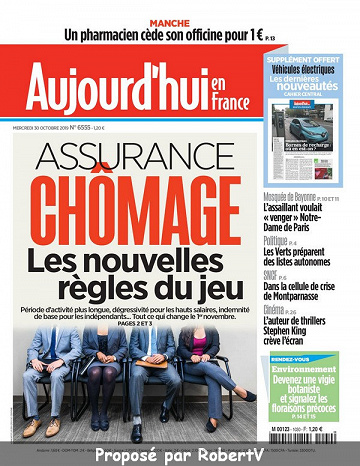 Aujourd’hui en France - Mercredi 30 Octobre 2019