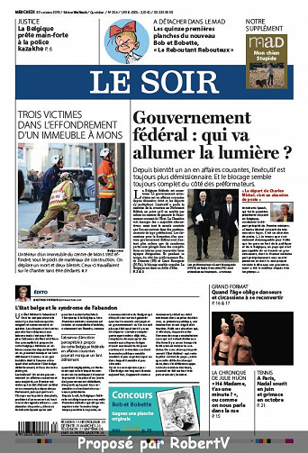 Le Soir - Mercredi 30 Octobre 2019