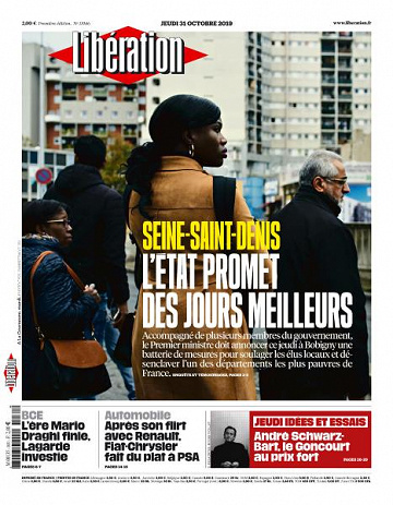 Liberation du Jeudi 31 Octobre 2019