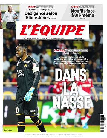 L’equipe du Jeudi 31 Octobre 2019