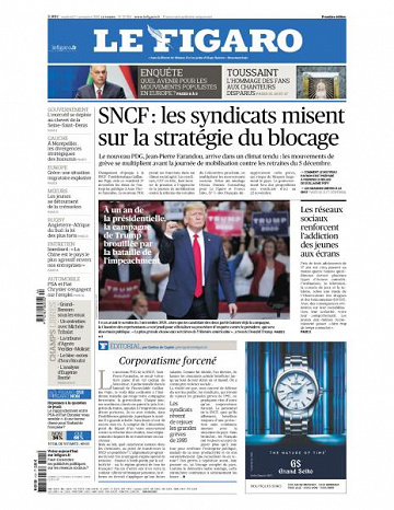 Le Figaro du Vendredi 1er Novembre 2019