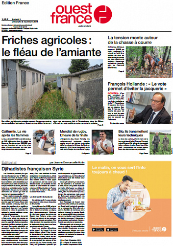 Ouest-France Édition France Du Samedi 2 & Dimanche 3 Novembre 2019
