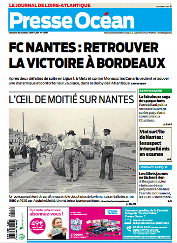 Presse Océan (4 Editions) Du Dimanche 3 Novembre 2019