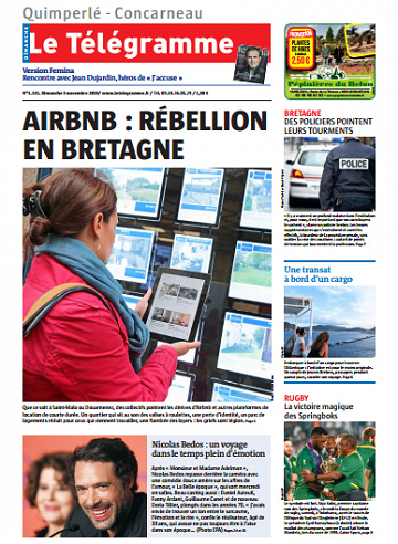 Le Télégramme (5 Editions) Du Dimanche 3 Novembre 2019