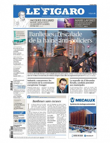 Le Figaro du Lundi 4 Novembre 2019
