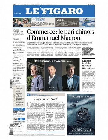 Le Figaro du Mardi 5 Novembre 2019