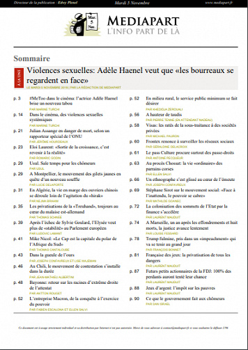 Mediapart Du Mardi 5 Novembre 2019
