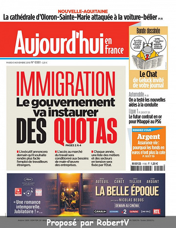 Aujourd’hui en France - Mardi 5 Novembre 2019