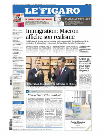 Le Figaro du Mercredi 6 Novembre 2019