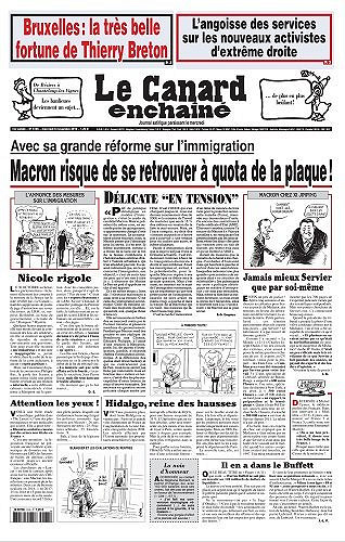 le canard enchainé N° 5165 du Mercredi 6 Novembre 2019
