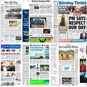 Journaux anglophones du 6 novembre  2019