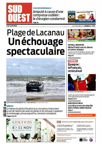 Sud Ouest Sud-Gironde - Jeudi 7 Novembre 2019