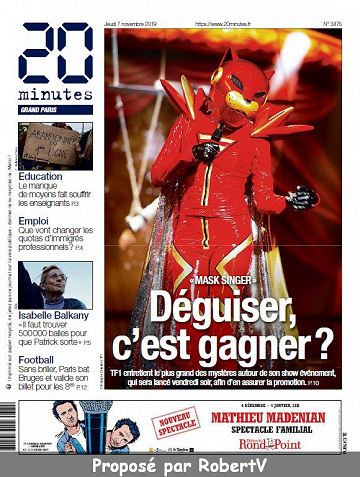 20 minutes - Jeudi 7 Novembre 2019