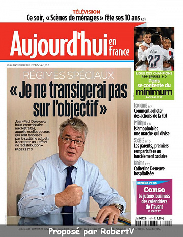 Aujourd’hui en France - Jeudi 7 Novembre 2019