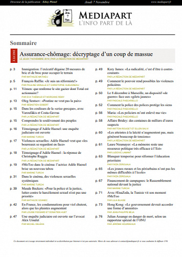 Mediapart Du Jeudi 7 Novembre 2019