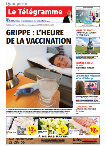 Le Télégramme ( 6 Editions) Du Jeudi 7 Novembre 2019
