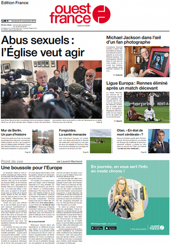 Ouest-France Édition France Du Vendredi 8 Novembre 2019