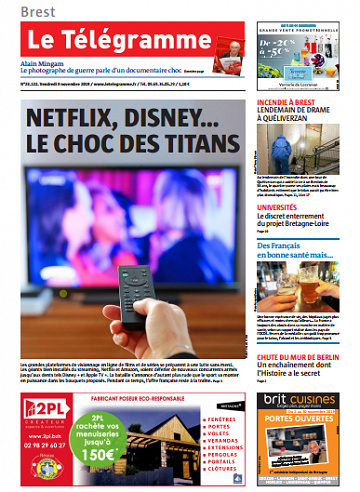 Le Telegramme ( 6 Editions) Du Vendredi 8 Novembre 2019