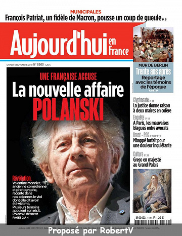 Aujourd’hui en France - Samedi 9 Novembre 2019