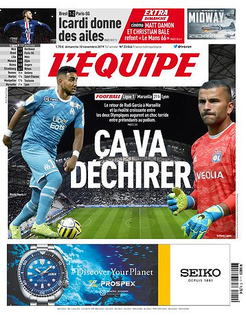L’equipe du Dimanche 10 Novembre 2019
