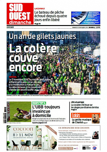Sud Ouest Sud-Gironde - Dimanche 10 Novembre 2019