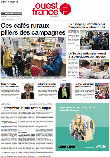 Ouest-France Édition France Du Lundi 11 Novembre 2019
