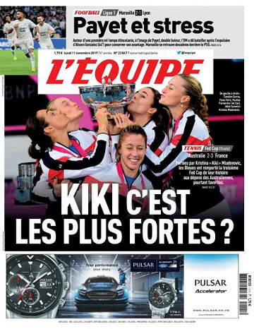 L’equipe du Lundi 11 Novembre 2019