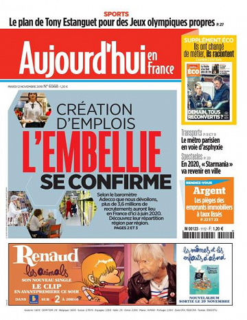 Aujourd’hui en France - 12 Novembre 2019